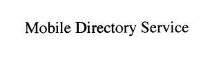 MOBILE DIRECTORY SERVICE logo