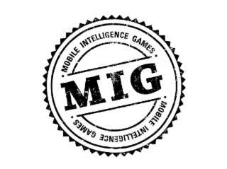 MOBILE INTELLIGENCE GAMES MIG MOBILE INTELLIGENCE GAMES logo