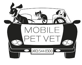 MOBILE PET VET (410) 544 8300 logo