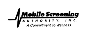 MOBILE SCREENING AUTHORITY, INC.  A COMMITMENT TO WELLNESS logo