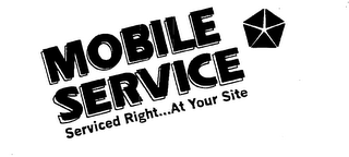 MOBILE SERVICE SERVICED RIGHT...AT YOURSITE logo