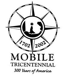 MOBILE TRICENTENNIAL 1702 2002 logo