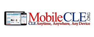 MOBILECLE.ORG CLE ANYTIME, ANYWHERE ANY DEVICE logo