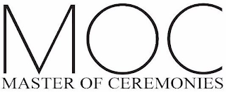 MOC MASTER OF CEREMONIES logo