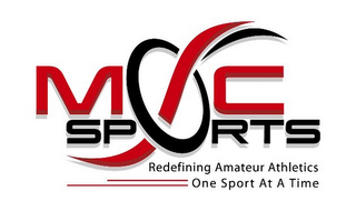 MOC SPORTS REDEFINING AMATEUR ATHLETICS ONE SPORT AT A TIME logo