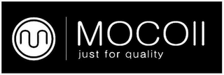 MOCOLL JUST FOR QUALITY logo