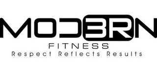 MOD3RN FITNESS RESPECT REFLECTS RESULTS logo
