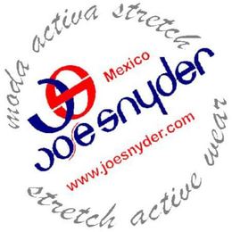 MODA ACTIVA STRETCH JS MEXICO JOE SNYDER WWW.JOESNYDER.COM STRETCH ACTIVE WEAR logo