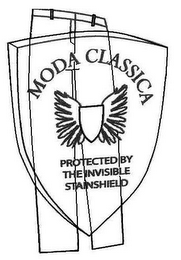 MODA CLASSICA PROTECTED BY THE INVISIBLE STAINSHIELD logo