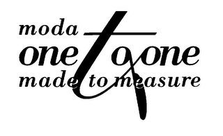MODA ONE TO ONE MADE TO MEASURE logo