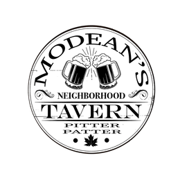 MODEAN'S NEIGHBORHOOD TAVERN PITTER PATTER logo