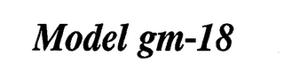 MODEL GM-18 logo