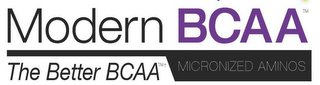MODERN BCAA THE BETTER BCAA MICRONIZED AMINOS logo