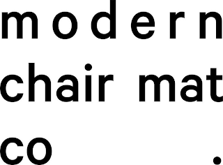 MODERN CHAIR MAT CO. logo