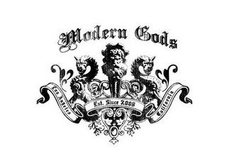 MODERN GODS SINCE 2008 LOS ANGELES CALIFORNIA logo