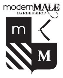 MODERN MALE ·BARBERSHOP· M M logo