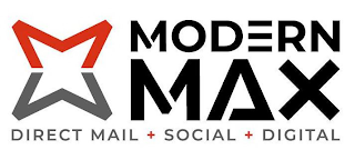 MODERN MAX DIRECT MAIL + SOCIAL + DIGITAL logo