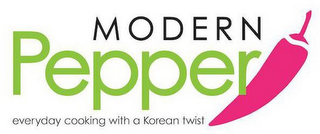 MODERN PEPPER EVERYDAY COOKING WITH A KOREAN TWIST logo
