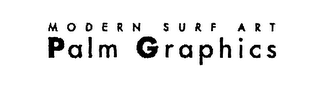 MODERN SURF ART PALM GRAPHICS logo