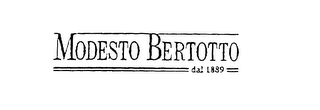 MODESTO BERTOTTO DAL 1889 logo
