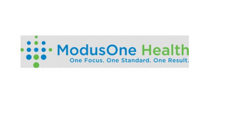 MODUSONE HEALTH ONE FOCUS. ONE STANDARD. ONE RESULT. logo