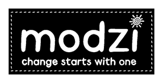 MODZI CHANGE STARTS WITH ONE logo