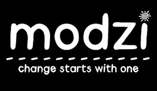 MODZI CHANGE STARTS WITH ONE logo