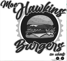 MOE HAWKINS BURGERS ON WHEELS logo