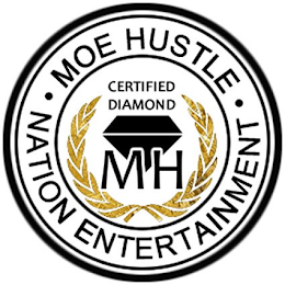 MOE HUSTLE NATION ENTERTAINMENT CERTIFIED DIAMOND logo