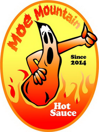 MOE MOUNTAIN HOT SAUCE SINCE 2014 logo