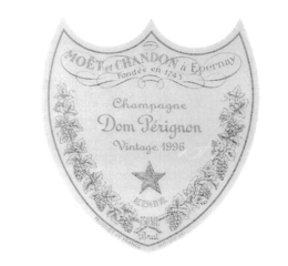 MOET ET CHANDON À EPERNAY FONDÉE EN 1743 CHAMPAGNE DOM PÉRIGNON VINTAGE 1996 BRUT PRODUCT OF FRANCE logo