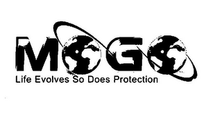 MOGO LIFE EVOLVES SO DOES PROTECTION logo