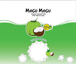 MOGU MOGU COCONUT FLAVORED DRINK WITH NATA DE COCO GOTTA CHEW WITH NATA DE COCO logo