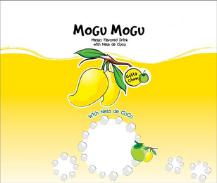 MOGU MOGU MANGO FLAVORED DRINK WITH NATA DE COCO GOTTA CHEW WITH NATA DE COCO logo
