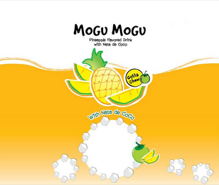MOGU MOGU PINEAPPLE FLAVORED DRINK WITH NATA DE COCO GOTTA CHEW WITH NATA DE COCO logo