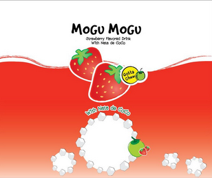 MOGU MOGU STRAWBERRY FLAVORED DRINK WITH NATA DE COCO GOTTA CHEW WITH NATA DE COCO logo