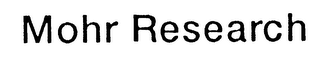 MOHR RESEARCH logo