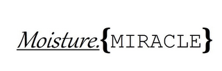 MOISTURE. {MIRACLE} logo