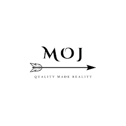 MOJ QUALITY MADE REALITY logo
