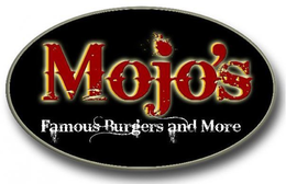 MOJO'S FAMOUS BURGERS AND MORE logo