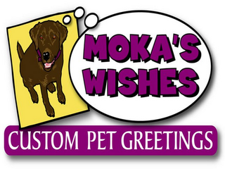 MOKA'S WISHES CUSTOM PET GREETINGS logo
