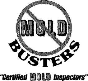 MOLD BUSTERS "CERTIFIED MOLD INSPECTORS" logo