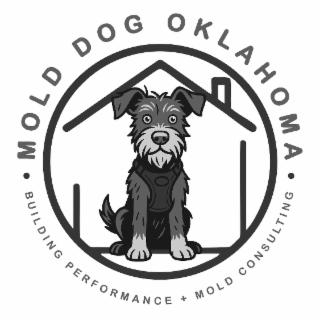MOLD DOG OKLAHOMA BUILDING OKLAHOMA MOLD PERFORMANCE DOG MOLD CONSULTING logo