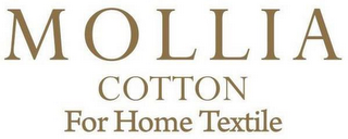 MOLLIA COTTON FOR HOME TEXTILE logo