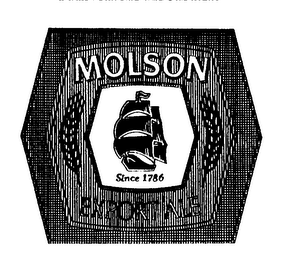 MOLSON EXPORT ALE SINCE 1786 logo