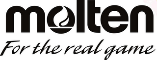 MOLTEN FOR THE REAL GAME logo