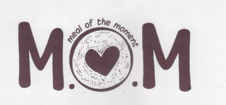 M.O.M. MEAL OF THE MOMENT logo