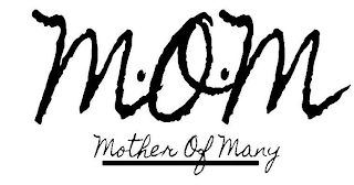 M.O.M. MOTHER OF MANY logo