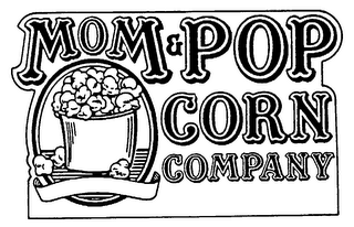 MOM & POP CORN COMPANY logo