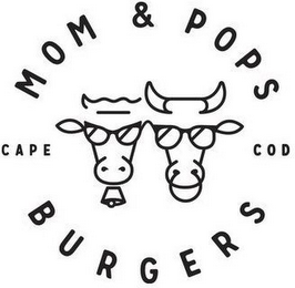 MOM & POPS BURGERS CAPE COD logo